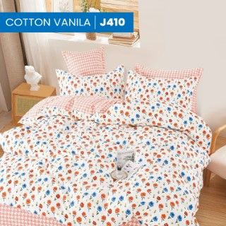  Bộ Ga Bọc Cotton Vanila (Vỏ Gối Lót Gòn) 410 