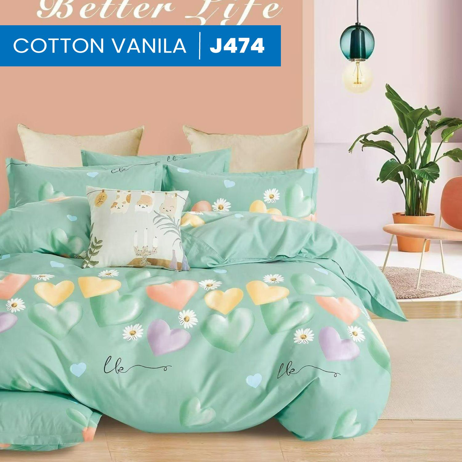  Ga Bọc Cotton Vanila 474 