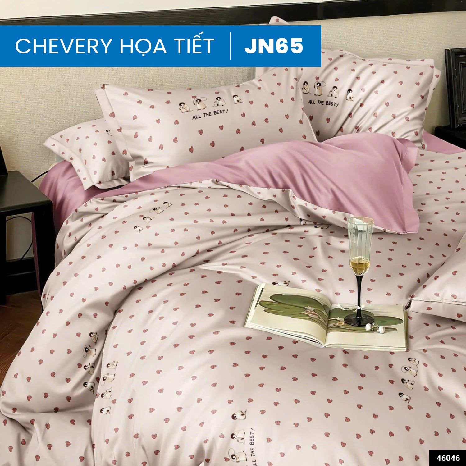  Ga Bọc Microfiber Chevery Họa Tiết 65 
