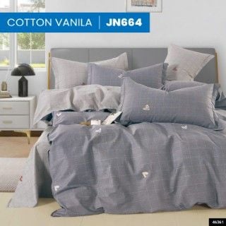  Bộ Ga Bọc Cotton Vanila (Vỏ Gối Không Lót Gòn) 664 