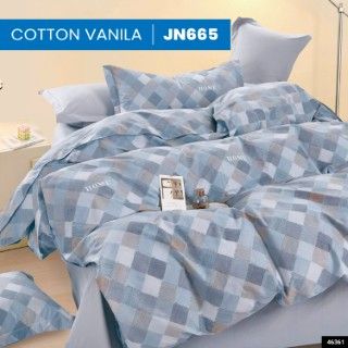  Bộ Ga Bọc Cotton Vanila (Vỏ Gối Không Lót Gòn) 665 