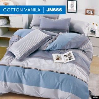  Bộ Ga Bọc Cotton Vanila (Vỏ Gối Không Lót Gòn) 666 