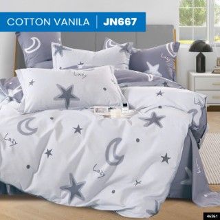  Bộ Ga Bọc Cotton Vanila (Vỏ Gối Không Lót Gòn) 667 