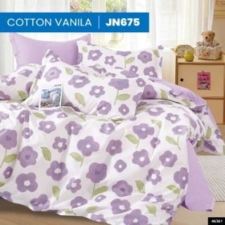  Bộ Ga Bọc Cotton Vanila (Vỏ Gối Không Lót Gòn) 675 