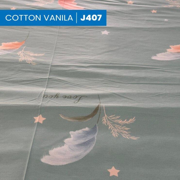  Bộ Ga Bọc Cotton Vanila (Vỏ Gối Lót Gòn) 407 