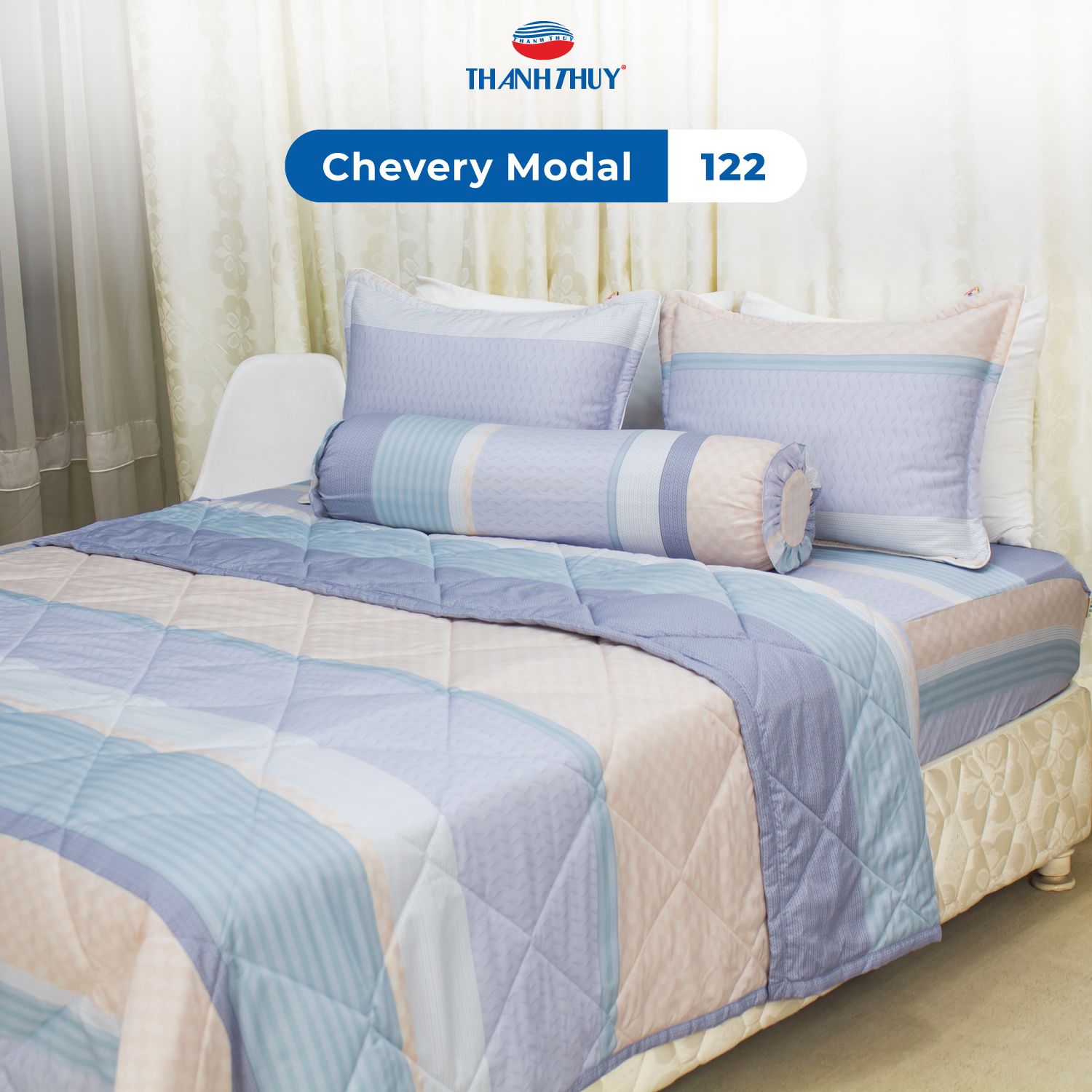  Vỏ Gối Lẻ Lụa Chevery Modal 122 