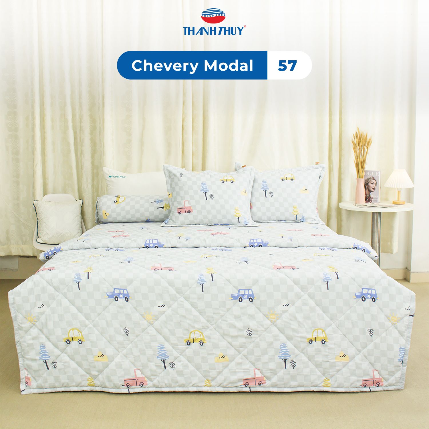  Vỏ Gối Lẻ Lụa Chevery Modal 57 