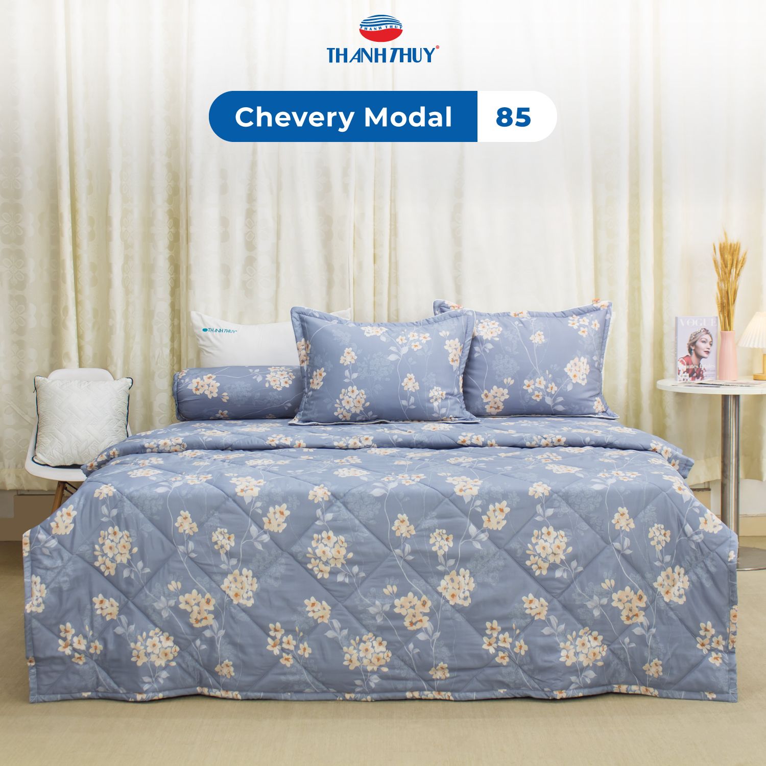  Vỏ Gối Lẻ Lụa Chevery Modal 85 