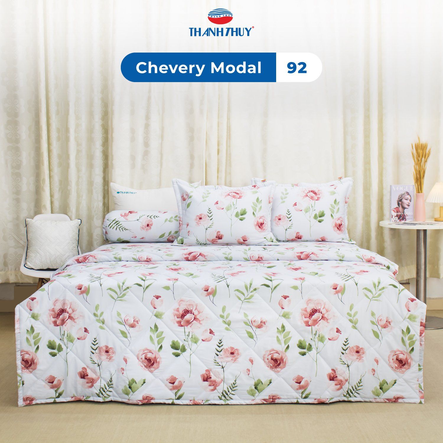  Vỏ Gối Lẻ Lụa Chevery Modal 92 