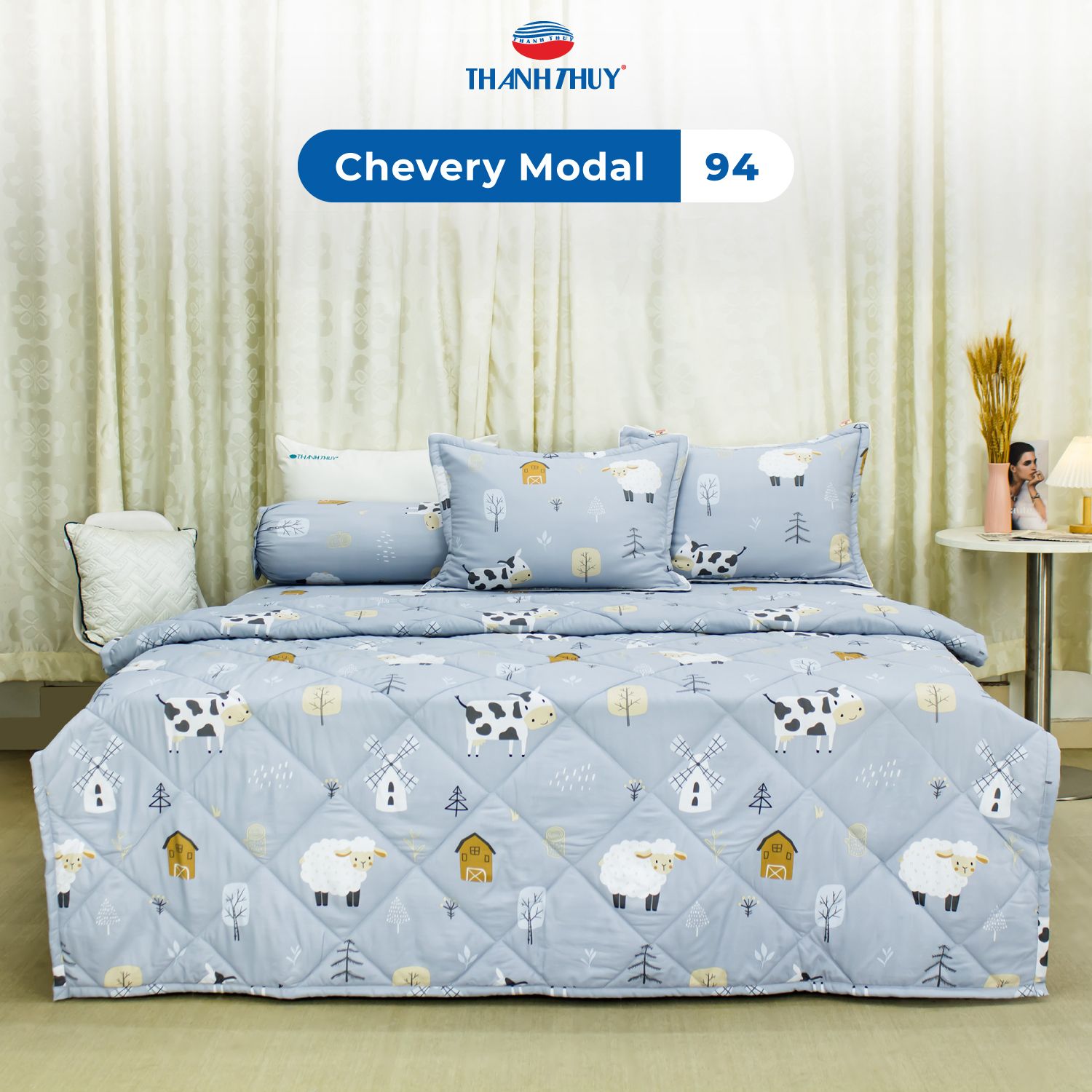  Vỏ Gối Lẻ Lụa Chevery Modal 94 