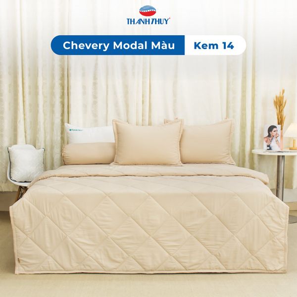  Vỏ Gối Lẻ Lụa Chevery Modal Màu Kem (14) 