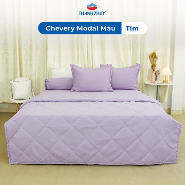  Vỏ Gối Lẻ Lụa Chevery Modal Màu Tím (72) 