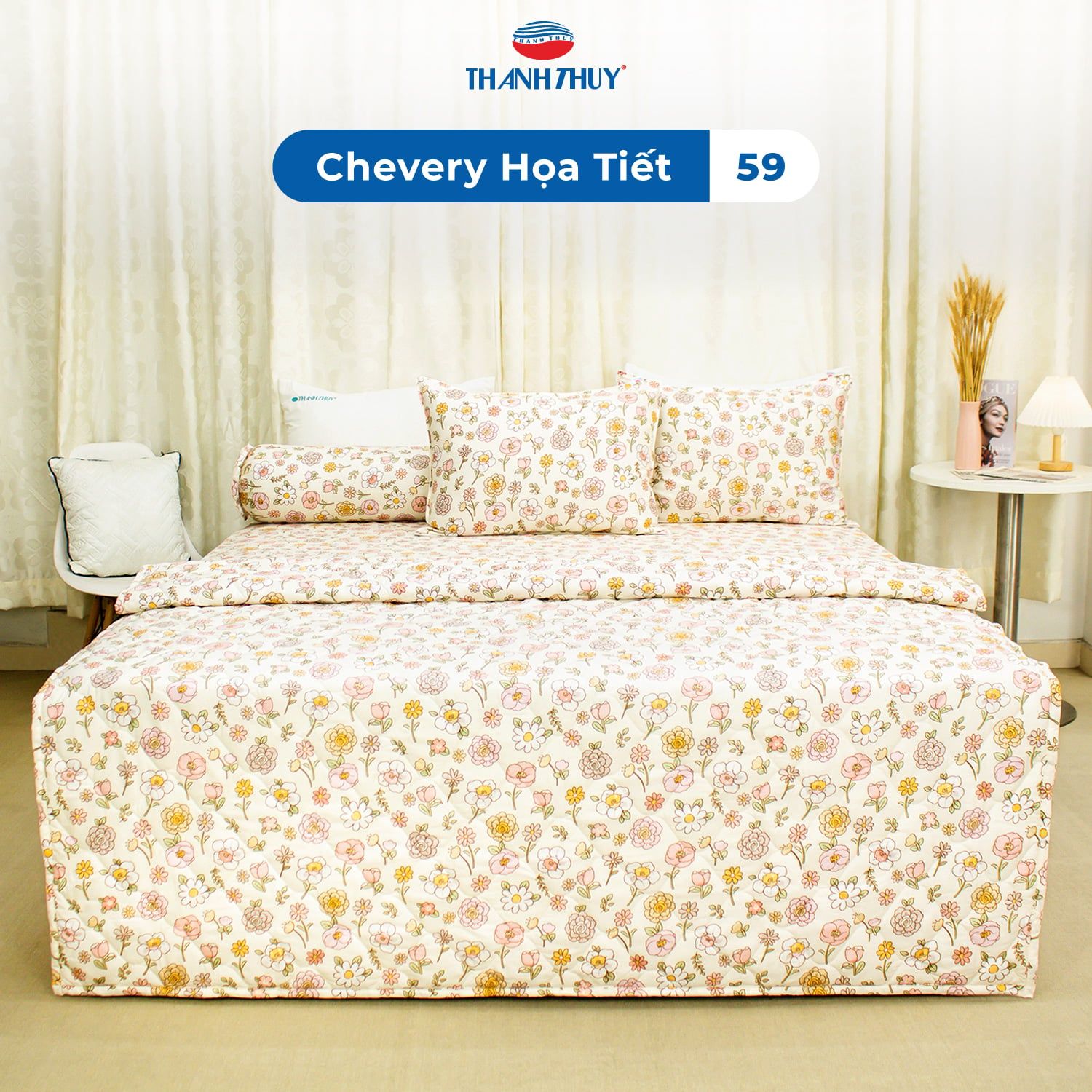  Chăn Lẻ Microfiber Chevery Họa Tiết 59 