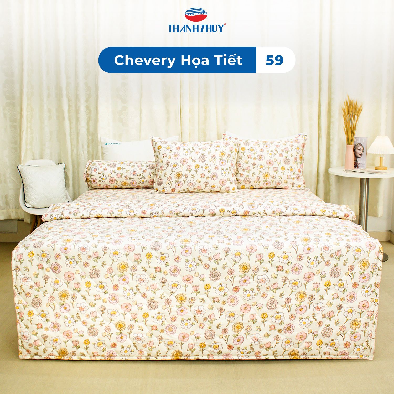  Ga Bọc Microfiber Chevery Họa Tiết 59 