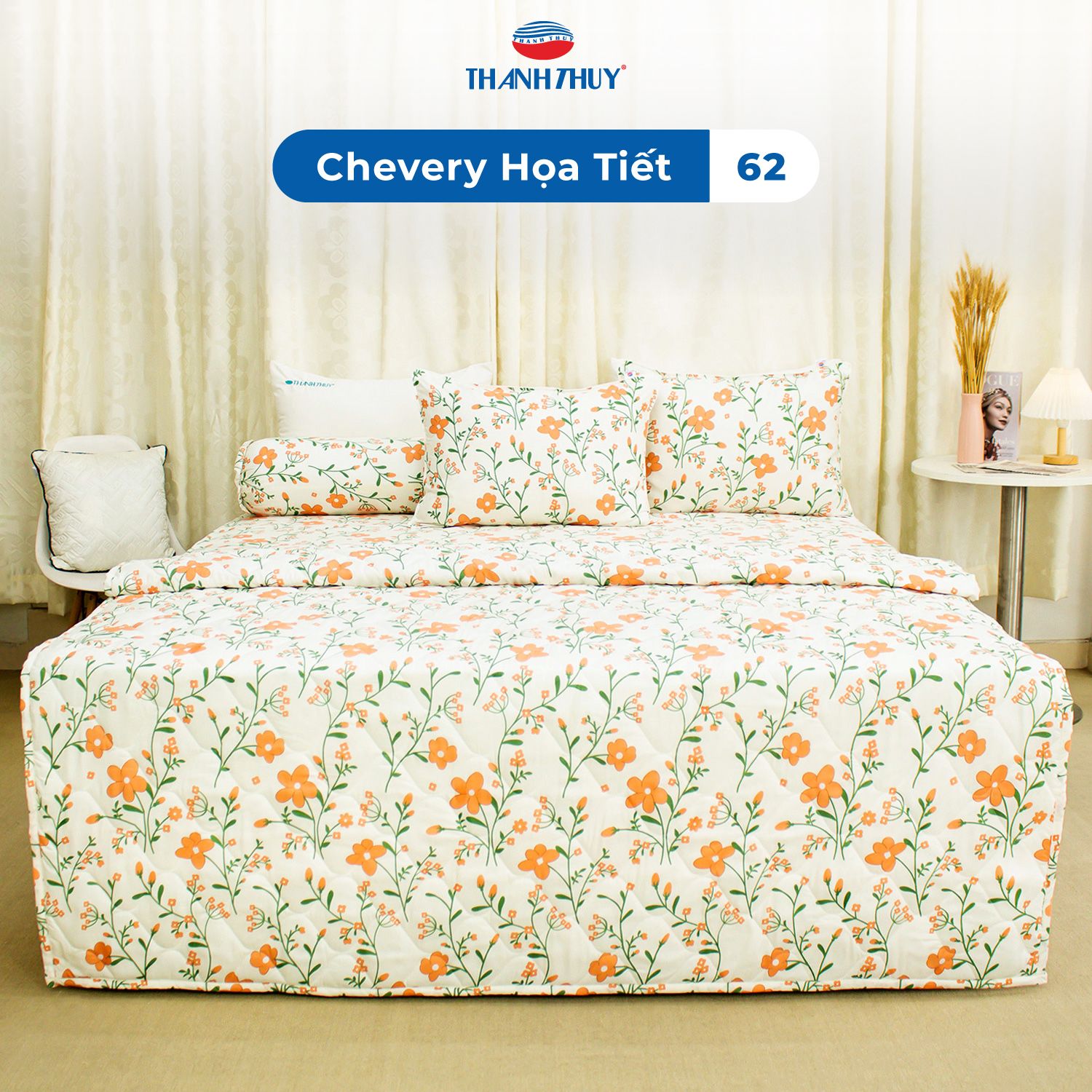  Ga Bọc Microfiber Chevery Họa Tiết 62 
