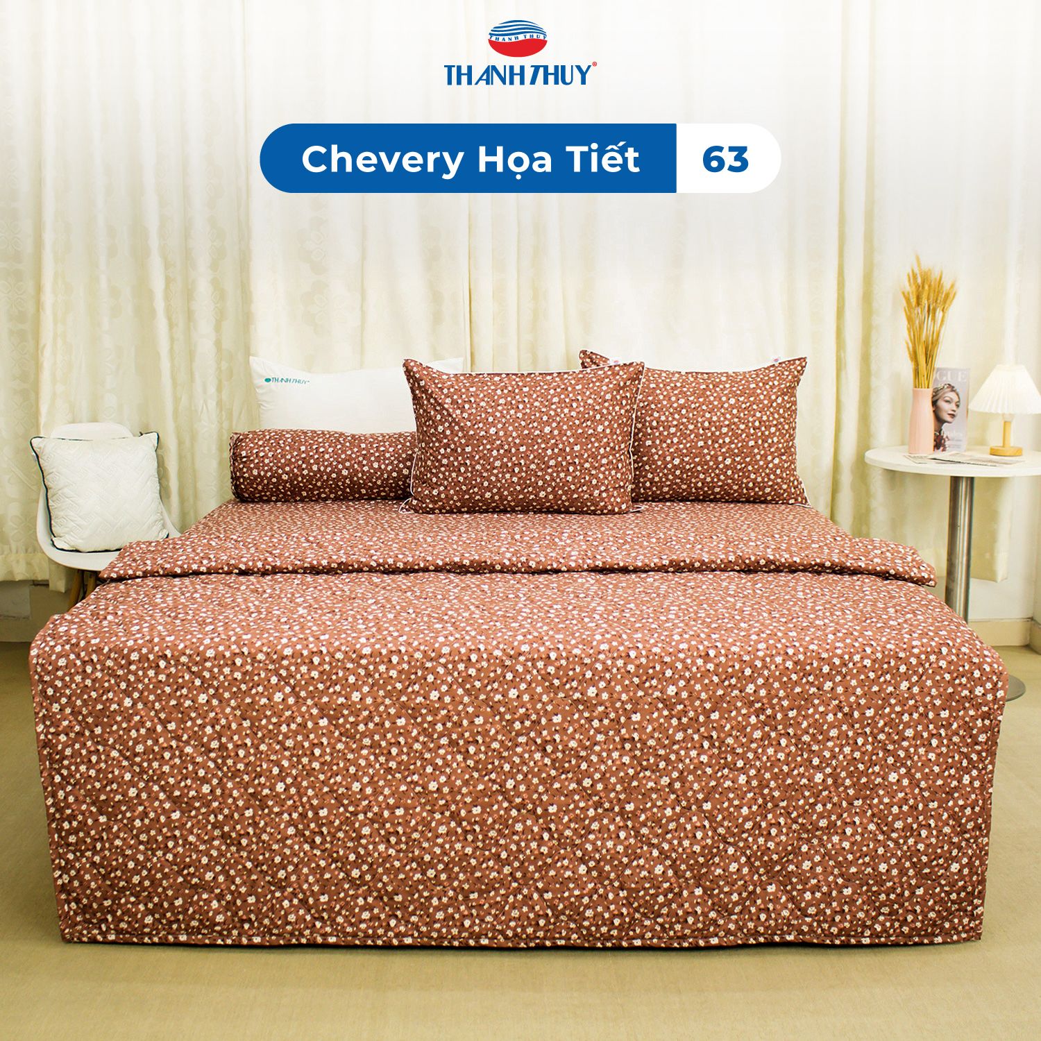  Ga Bọc Microfiber Chevery Họa Tiết 63 