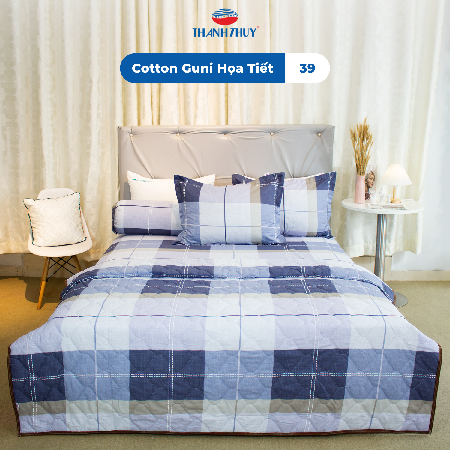  Bộ Ga Bọc Cotton Guni Họa Tiết 39 