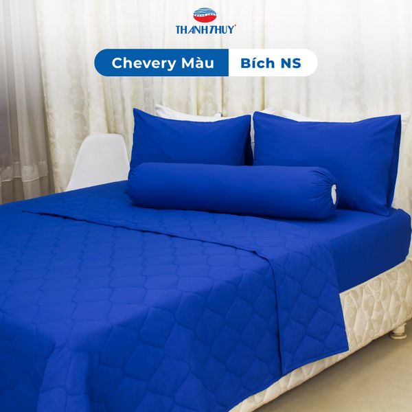  Bộ Ga Bọc Microfiber Chevery Màu Bích (NS) 