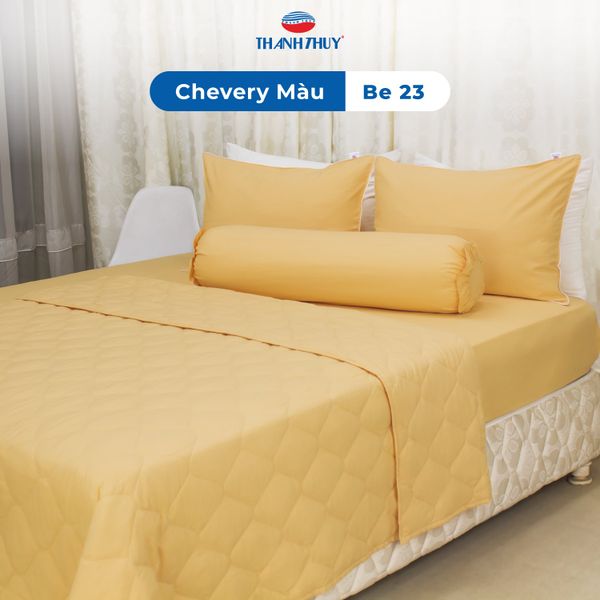  Bộ Ga Bọc Microfiber Chevery Màu Be (23) 