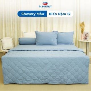 Chăn Lẻ Microfiber Chevery Màu Biển Đậm (12) 