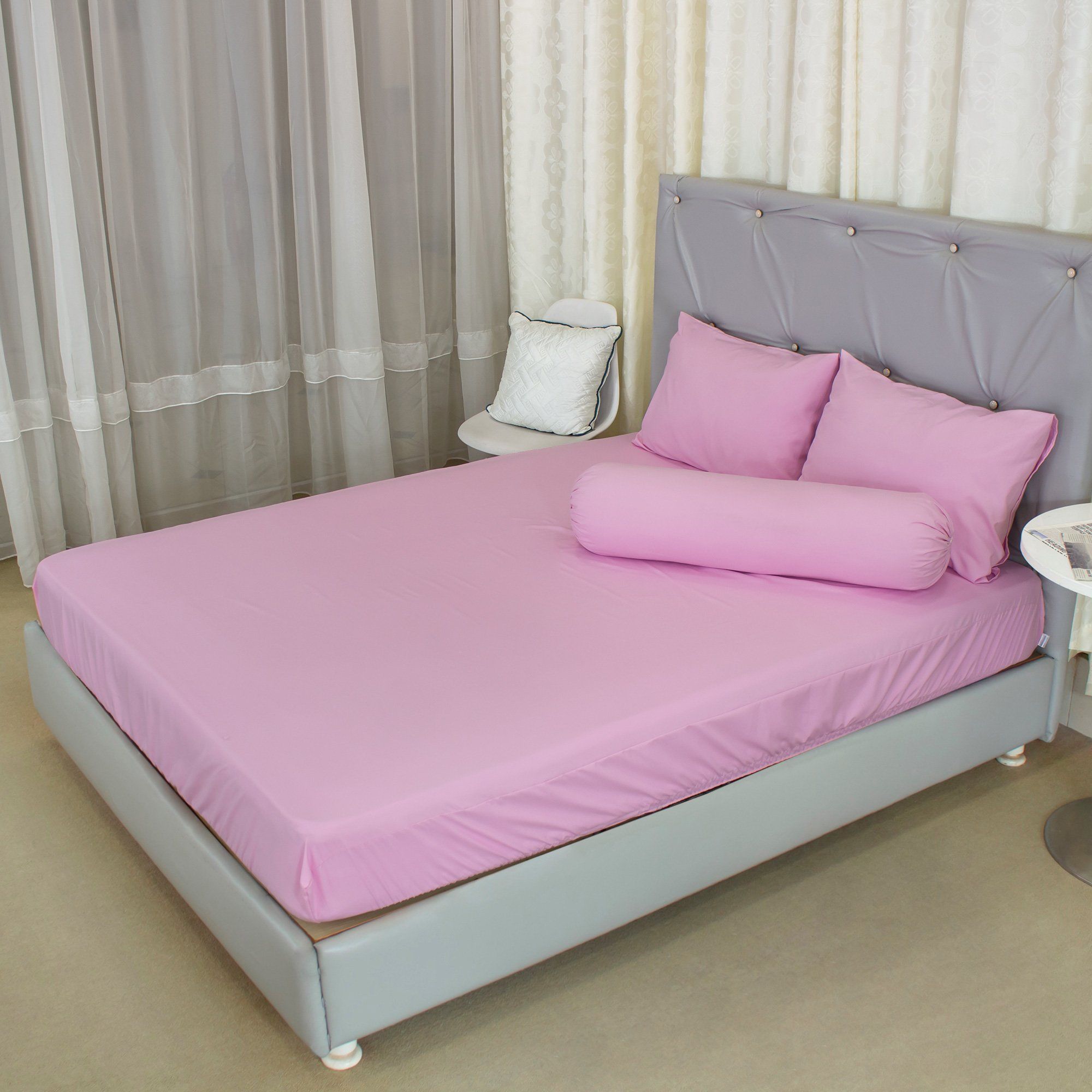  Ga Bọc Microfiber Chevery Màu Hồng (NS) 