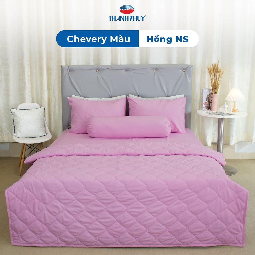  Vỏ Gối Lẻ Microfiber Chevery Màu Hồng (NS) 