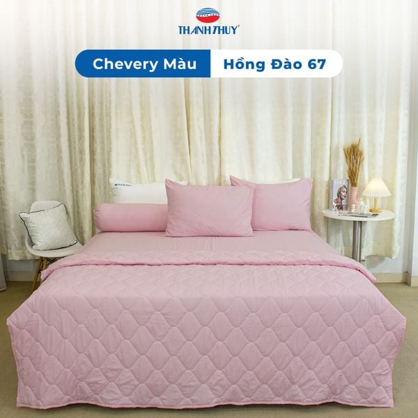  Chăn Lẻ Microfiber Chevery Màu Hồng Đào (67) 