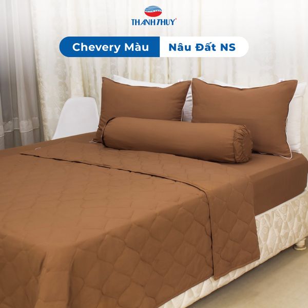  Vỏ Gối Lẻ Microfiber Chevery Màu Nâu Đất (NS) 