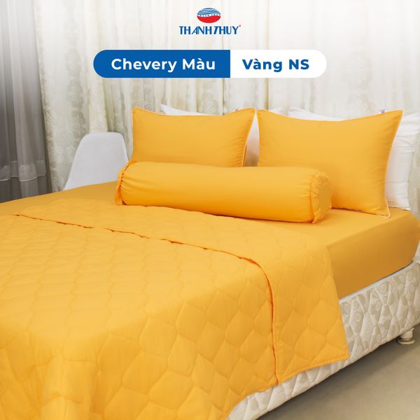  Bộ Ga Bọc Microfiber Chevery Màu Vàng (NS) 