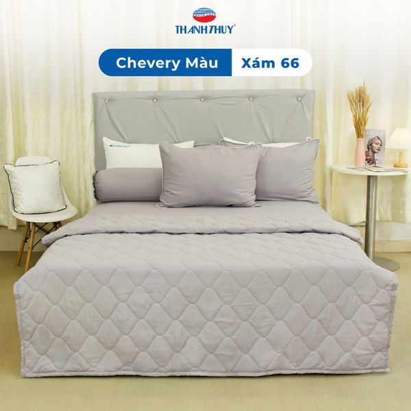  Chăn Lẻ Microfiber Chevery Màu Xám (66) 
