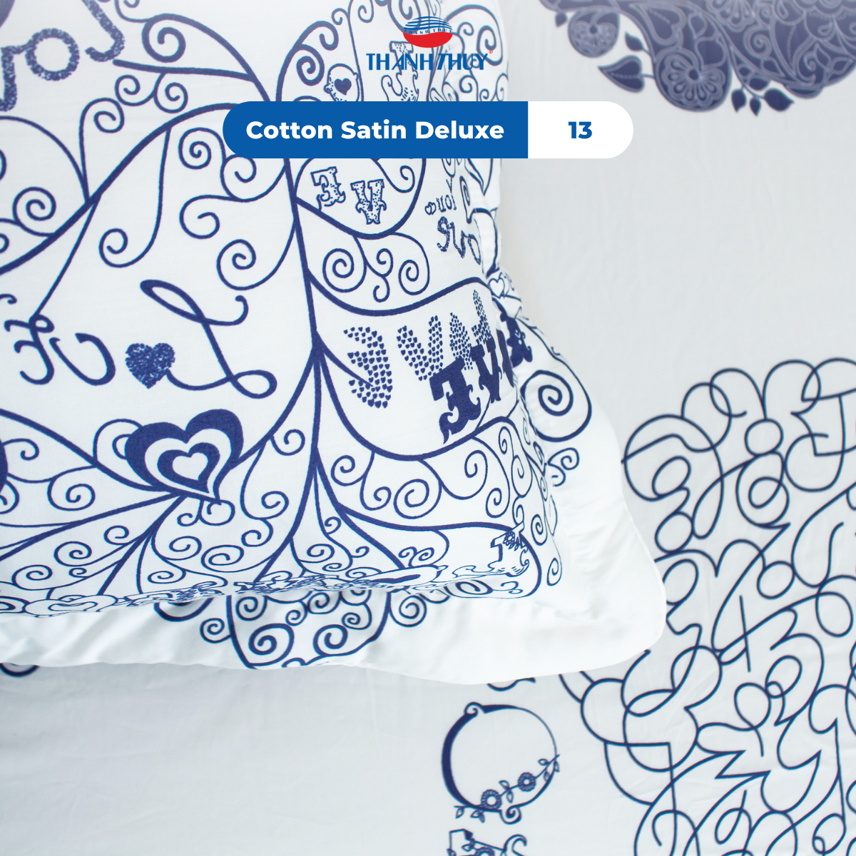  Vỏ Gối Lẻ Cotton Satin Deluxe 13 