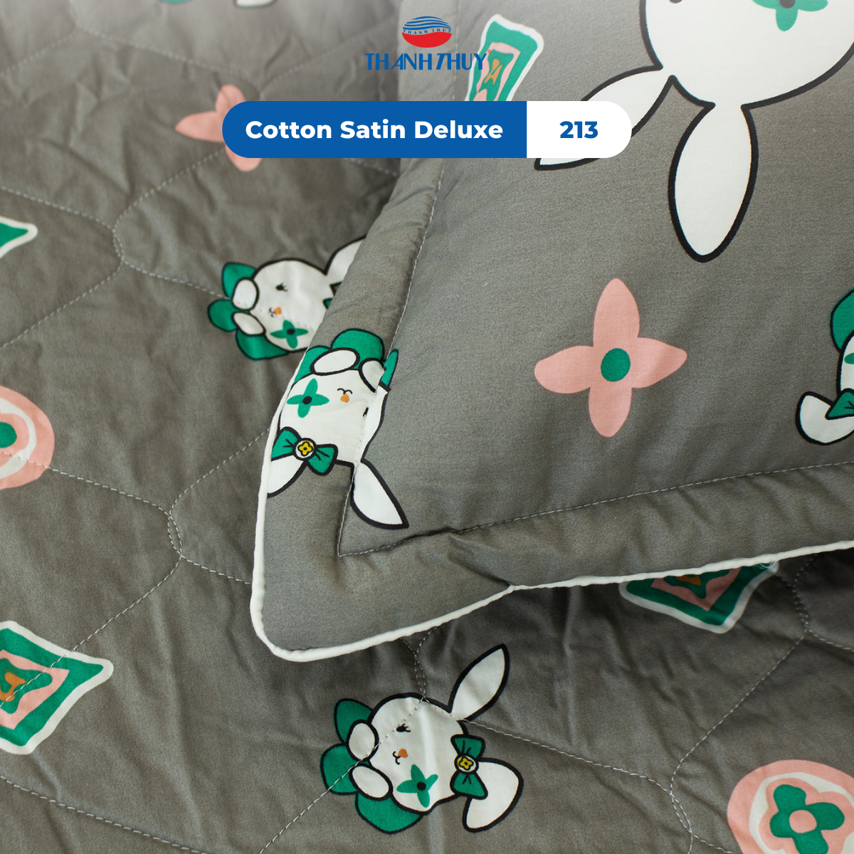  Vỏ Gối Lẻ Cotton Satin Deluxe 213 