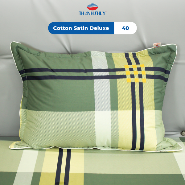  Vỏ Gối Lẻ Cotton Satin Deluxe 40 