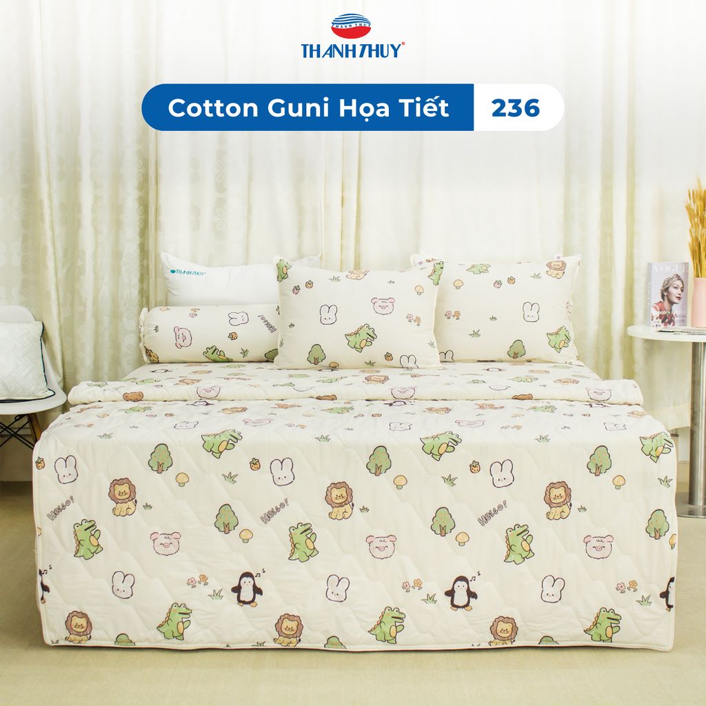  Bộ Ga Bọc Cotton Guni Họa Tiết 236 