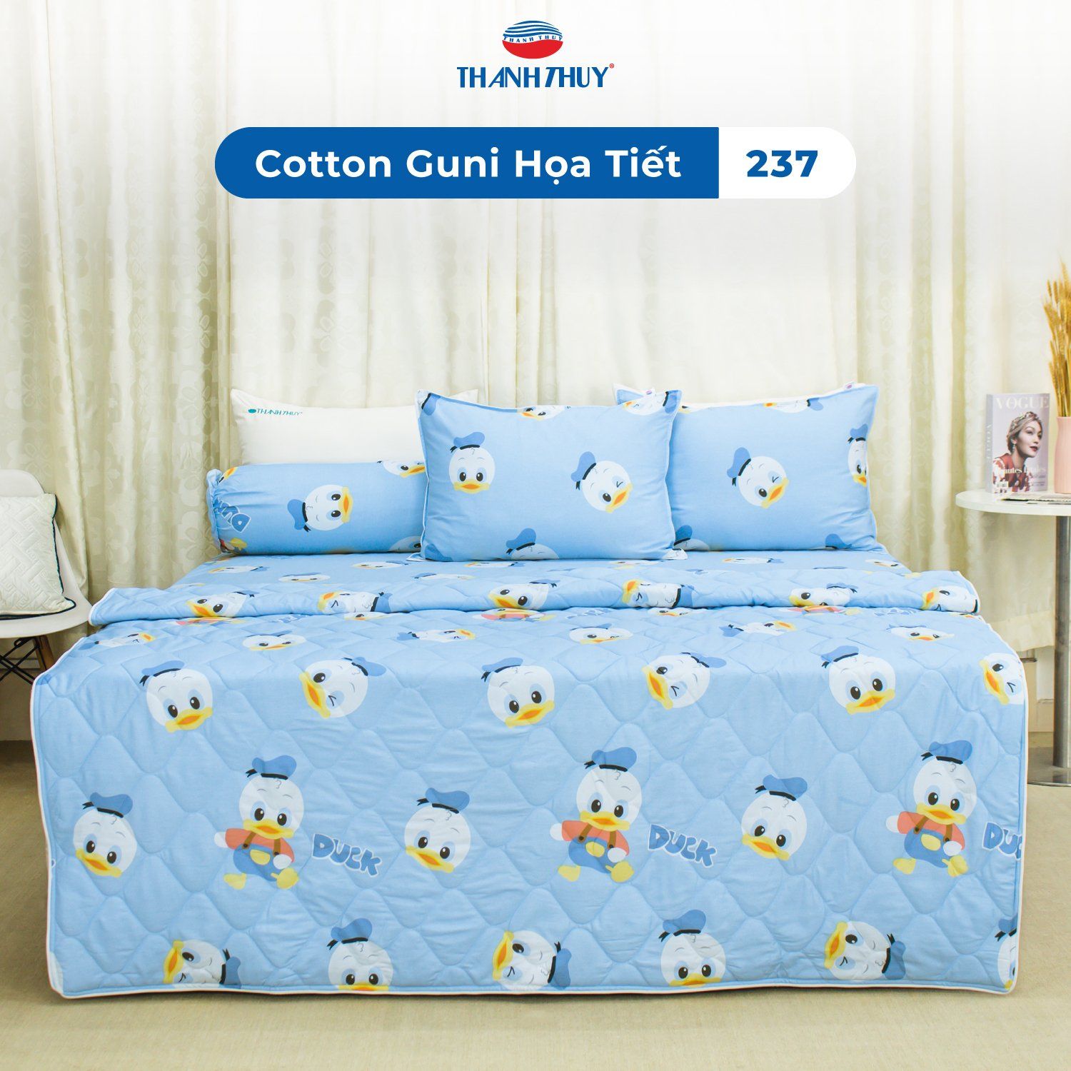  Bộ Ga Bọc Cotton Guni Họa Tiết 237 