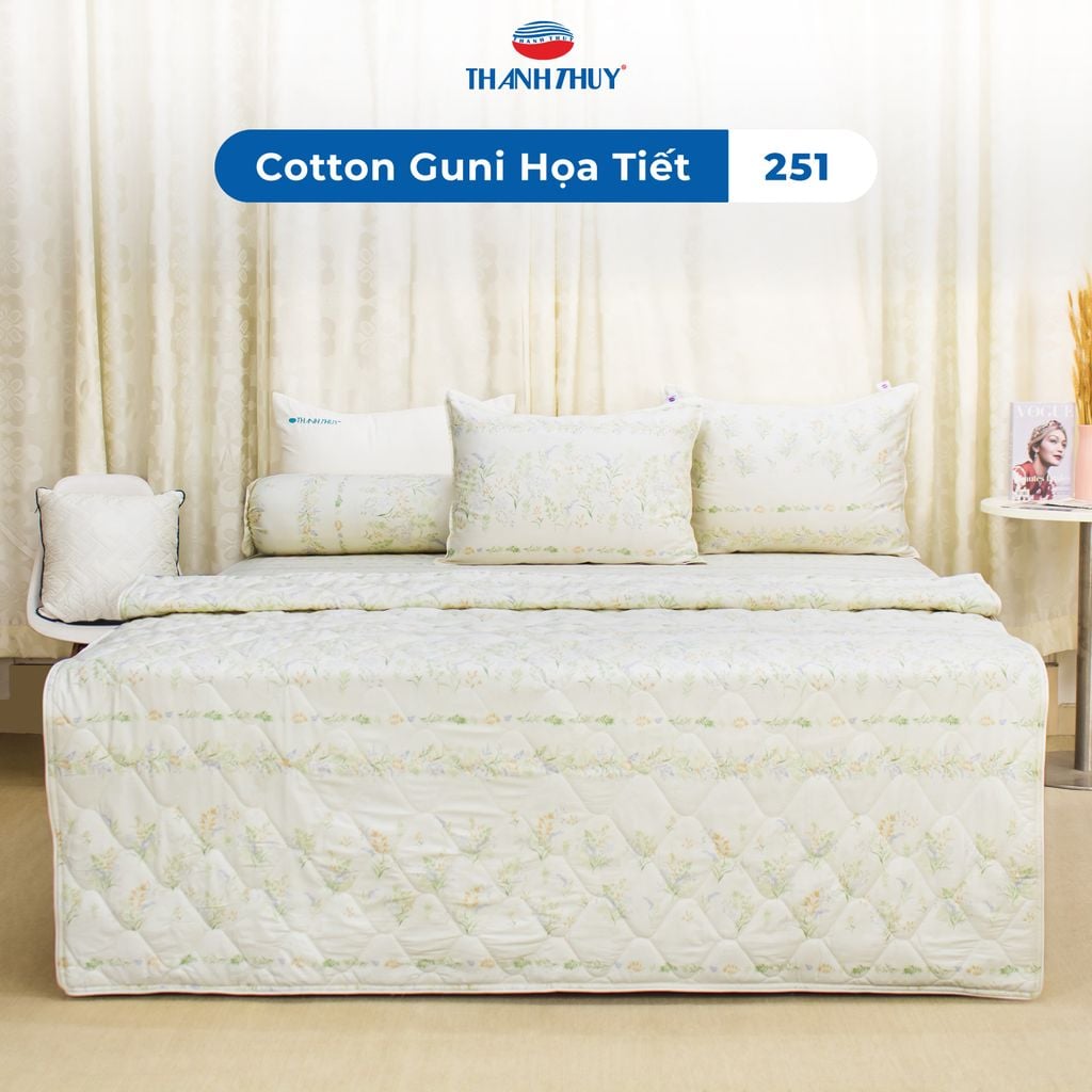 Bộ Ga Bọc Cotton Guni Họa Tiết 251 