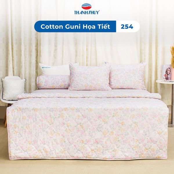  Bộ Ga Bọc Cotton Guni Họa Tiết 254 