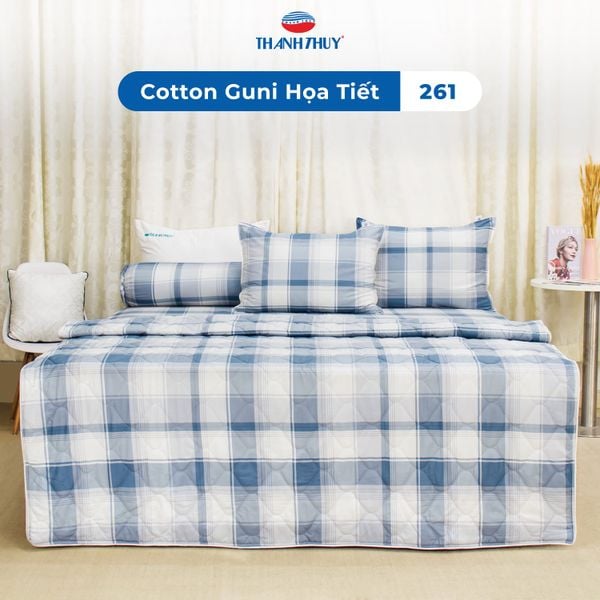  Bộ Ga Bọc Cotton Guni Họa Tiết 261 