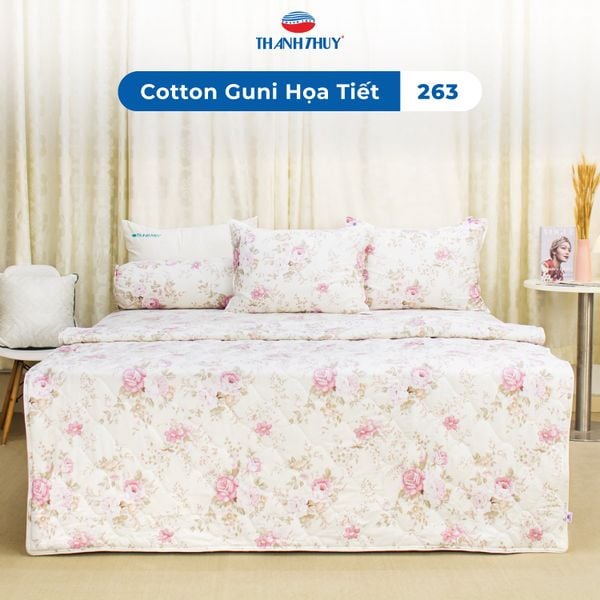  Bộ Ga Bọc Cotton Guni Họa Tiết 263 