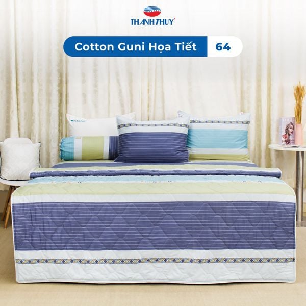 Bộ Ga Bọc Cotton Guni Họa Tiết 64 