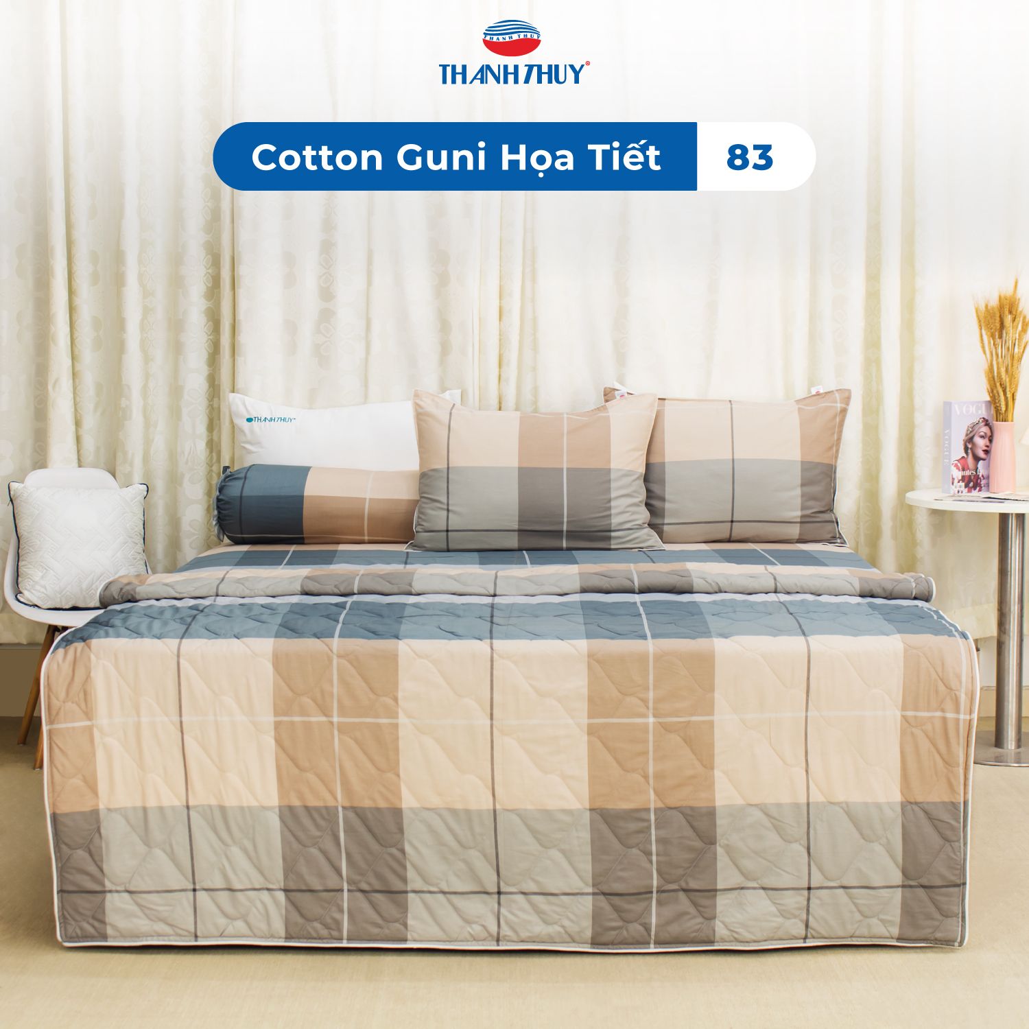  Bộ Ga Bọc Cotton Guni Họa Tiết 83 