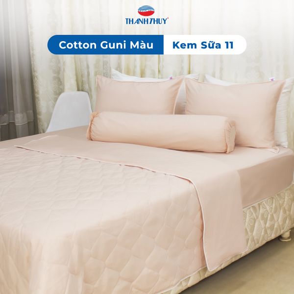  Chăn Lẻ Cotton Guni Màu Kem Sữa (11) 