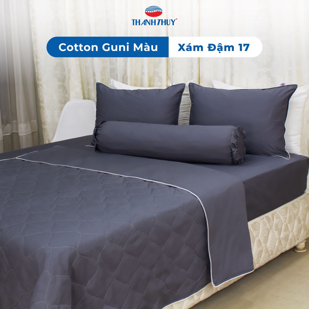  Vỏ Gối Lẻ Guni Màu Xám Đậm (17) 