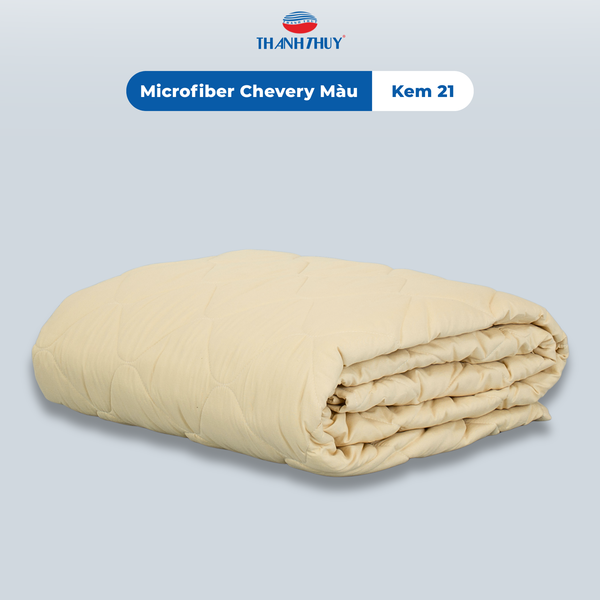  Chăn Lẻ Microfiber Chevery Màu Kem (21) 