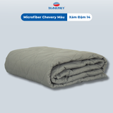  Chăn Lẻ Microfiber Chevery Màu Xám Đậm (14) 