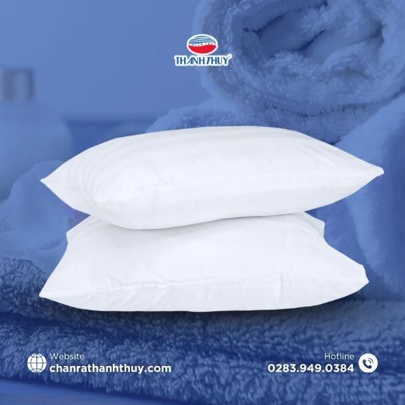  Áo Gối Trắng Sọc Chống Nhăn Spa, Thẩm Mỹ Viện, Quán Massage 