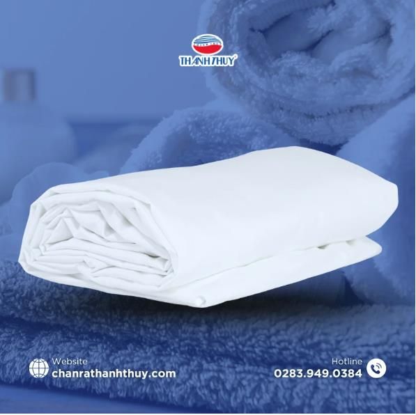  Áo Mền Trắng Trơn Chống Nhăn Spa, Thẩm Mỹ Viện, Quán Massage 