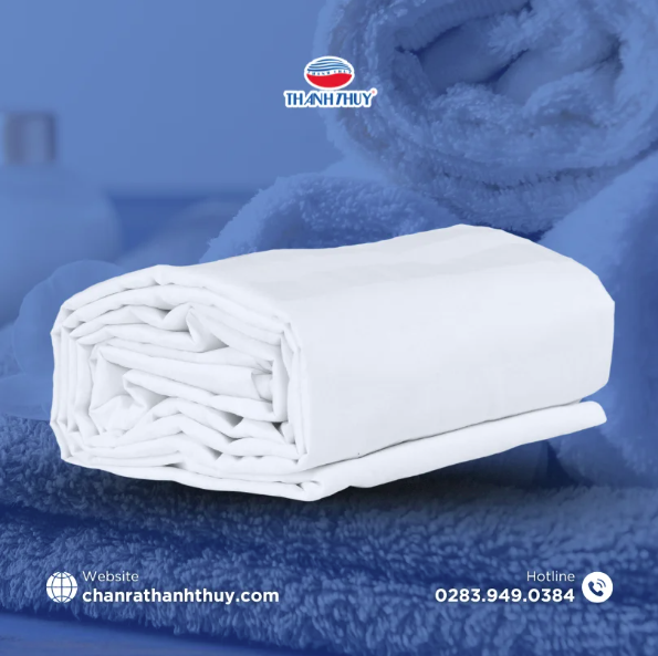  Áo Mền Trắng Sọc Chống Nhăn Spa, Thẩm Mỹ Viện, Quán Massage 