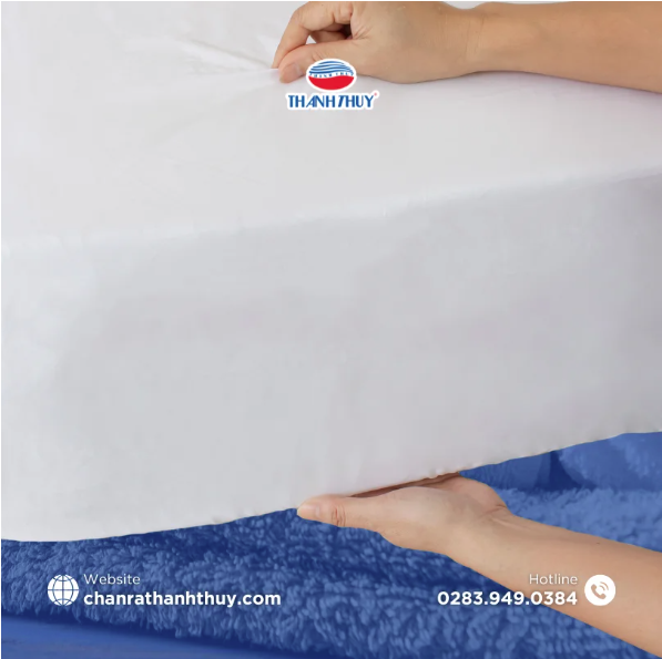  Ga Bọc Trắng Trơn Chống Nhăn Spa, Thẩm Mỹ Viện, Quán Massage 