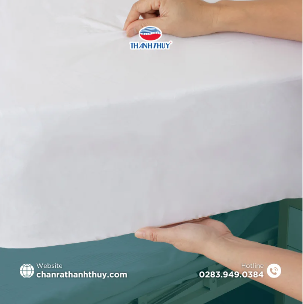  Ga Bọc Trắng Trơn Chống Nhăn Bệnh Viện 